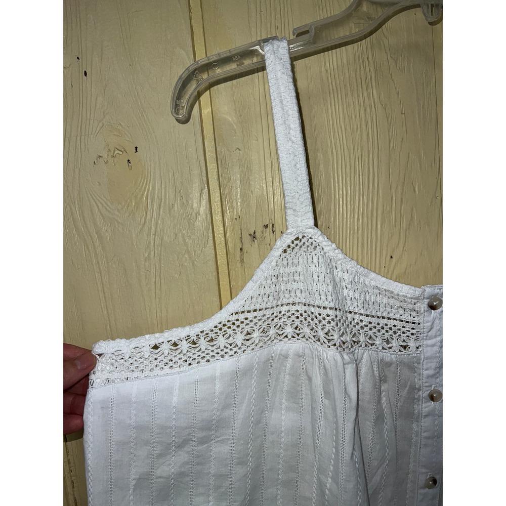 Crochet Swing Cami TORRID Tank Top White Essential 100% Cotton Sizes 1X 2X NEW - Picture 10 of 15